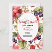Berry Sweet Baby Shower Einladung (Vorderseite)