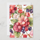 Berry Sweet Baby Shower Einladung (Rückseite)