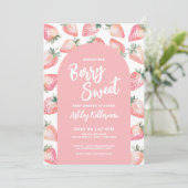 Berry Sweet Baby Shower Einladung (Stehend Vorderseite)