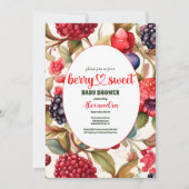Berry Sweet Baby Shower Einladung (Vorderseite)