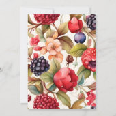 Berry Sweet Baby Shower Einladung (Rückseite)