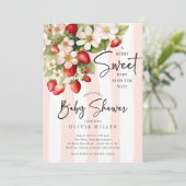 Berry Sweet Baby Shower Einladung (Stehend Vorderseite)