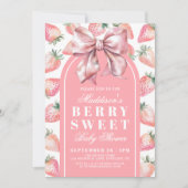 Berry Sweet Baby Shower Einladung (Vorderseite)