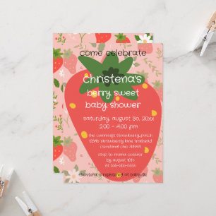 Berry Sweet Baby Shower Einladung 