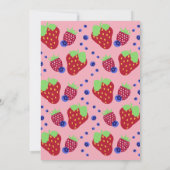 Berry Sweet Baby Shower Einladung (Rückseite)