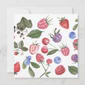 Berry Sweet Baby Shower Einladung (Rückseite)