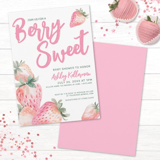 Berry Sweet Baby Shower Einladung