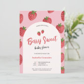 Berry Sweet Baby Shower Einladung (Stehend Vorderseite)