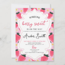Berry Sweet Baby Shower Einladung