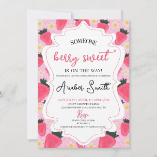 Berry Sweet Baby Shower Einladung