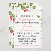 Berry Sweet Baby Shower Einladung (Vorne/Hinten)