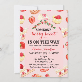 Berry Sweet Baby Shower Einladung