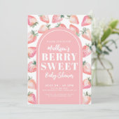 Berry Sweet Baby Shower Einladung (Stehend Vorderseite)