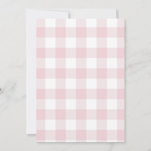 Berry Sweet Baby Shower Einladung | Erdbeeren (Rückseite)