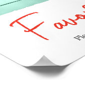 Berry Sweet Baby Shower Favoriten Poster (Ecke)