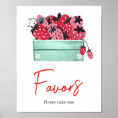 Berry Sweet Baby Shower Favoriten Poster (Vorne)