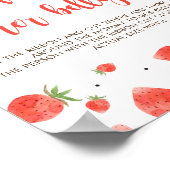 Berry Sweet Baby Shower Game Schild wie groß ist B (Ecke)