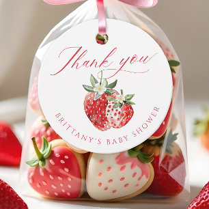Berry Sweet Baby Shower Geschenkanhänger