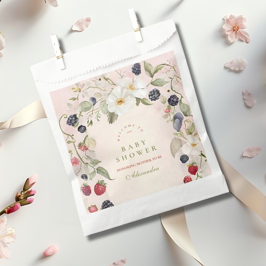 Berry Sweet Baby Shower Geschenktütchen
