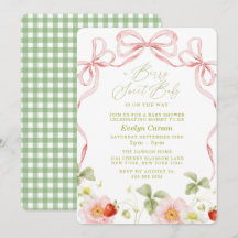 Berry Sweet Baby Shower Gingham Cottagecore auf De
