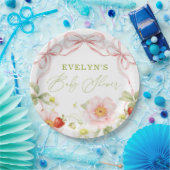 Berry Sweet Baby Shower Gingham Pappteller (Party)