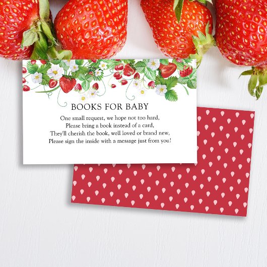 Berry Sweet Baby Shower | Kinderbücher Begleitkarte