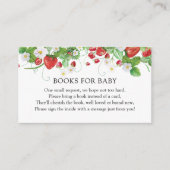 Berry Sweet Baby Shower | Kinderbücher Begleitkarte (Vorderseite)