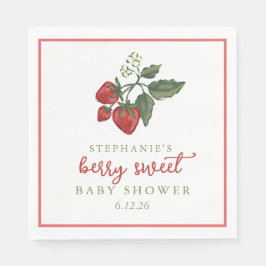 Berry Sweet Baby Shower Napkin Serviette