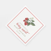 Berry Sweet Baby Shower Napkin Serviette (Ecke)