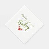 Berry Sweet Baby Shower Napkins Serviette (Ecke)