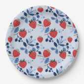 Berry Sweet Baby Shower Paper Plate Pappteller (Vorderseite)