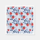 Berry Sweet Baby Shower Paper Plate Serviette (Vorderseite)