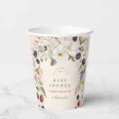 Berry Sweet Baby Shower Pappbecher (Rückseite)