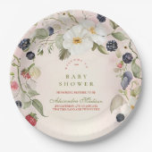 Berry Sweet Baby Shower Pappteller (Vorderseite)