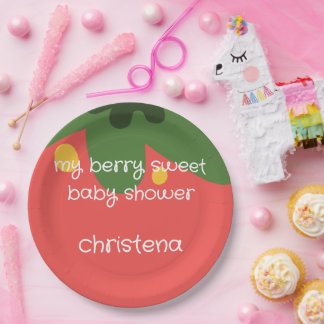 Berry Sweet Baby Shower Pappteller