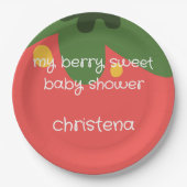 Berry Sweet Baby Shower Pappteller (Vorderseite)
