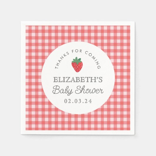 Berry Sweet Baby Shower Picnic Serviette (Vorderseite)