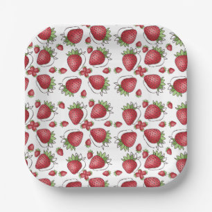 Berry Sweet Baby Shower Plate Pappteller