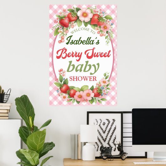 Berry Sweet Baby Shower Poster (Heimbüro)