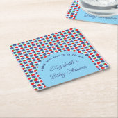 Berry Sweet Baby Shower Rechteckiger Pappuntersetzer (angewinkelt)