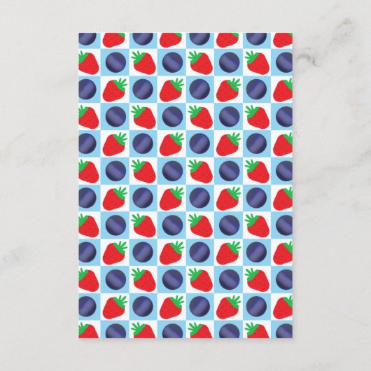 Berry Sweet Baby Shower Registry Begleitkarte (Rückseite)