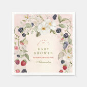 Berry Sweet Baby Shower Serviette (Vorderseite)
