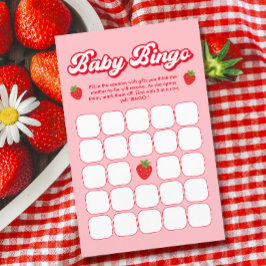 Berry Sweet Baby Shower Strawberry Baby Bingo Game