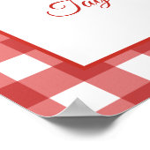 Berry Sweet Baby Shower Strawberry Begrüßungszeich Poster (Ecke)