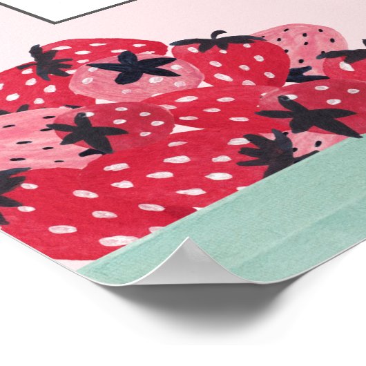 Berry Sweet Baby Shower Wetten Plätze unterzeichne Poster (Ecke)