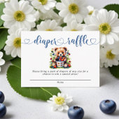 Berry Sweet Baby Shower Wild Berries Diaper Raffle Begleitkarte