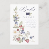 Berry Sweet Baby Shower Wild Berries & Flowers Begleitkarte (Vorderseite)