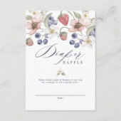 Berry Sweet Baby Shower Wild Berries & Flowers Begleitkarte (Vorderseite)