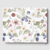 Berry Sweet Baby Shower Wilde Berries & Blume Gästebuch (Rückseite)