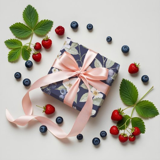 Berry Sweet Baby Shower Wilde Berries & Blume Geschenkpapier
